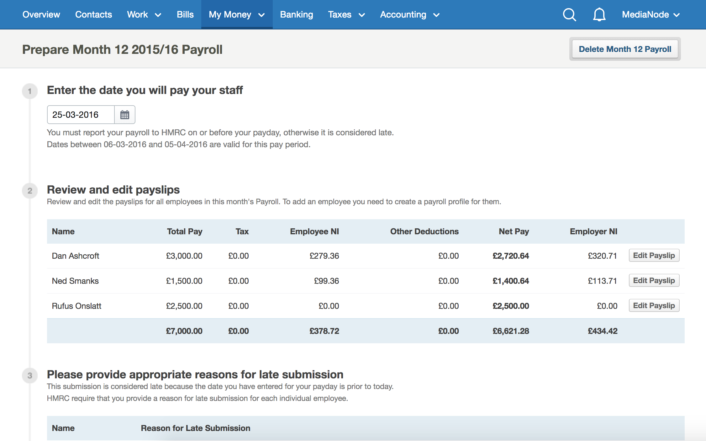 freeagent-payroll-screen