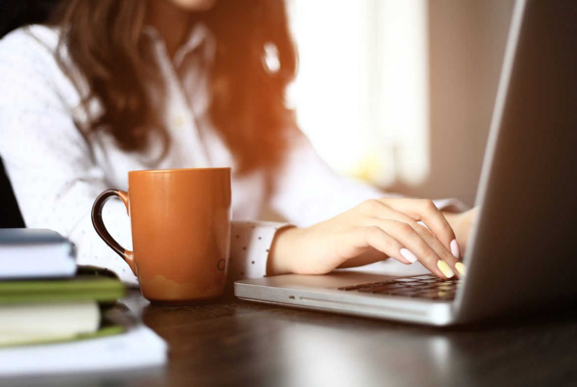 woman working from home during covid-19