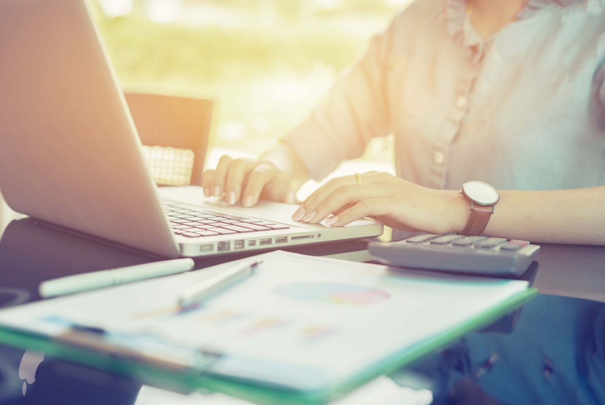 woman doing bookkeeping